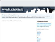 Tablet Screenshot of fiestasuniversitarias.info